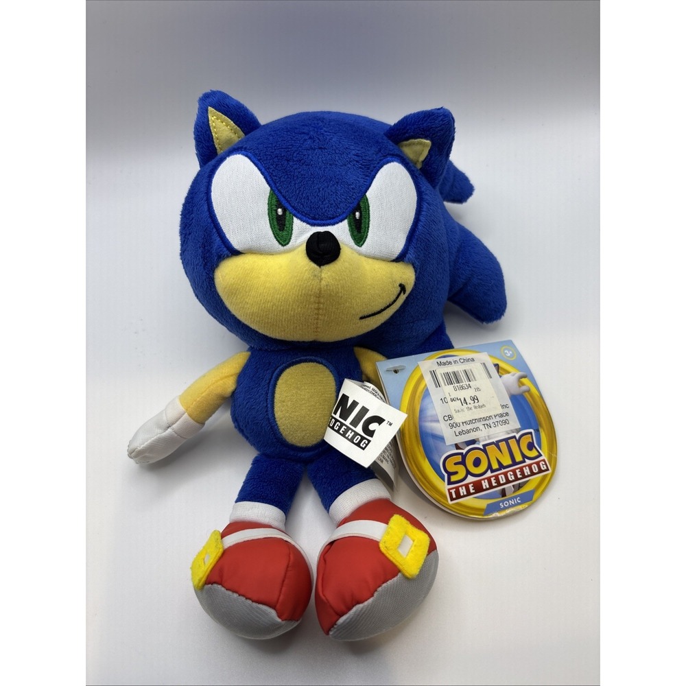 NWT!‎ Sonic The Hedgehog: SONIC 8" Plush! (2022, Jakks Pacific) #40934